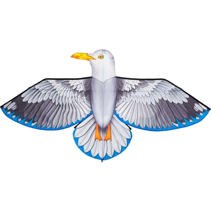 Kindervlieger HQ Bird Kite Meeuw 106527 Wit 175 x 80 cm