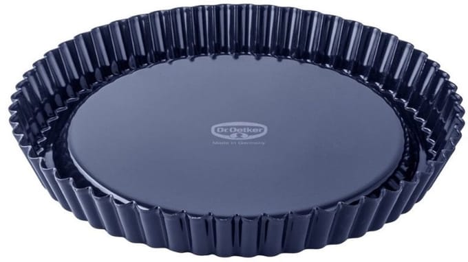 Dr. Oetker - Quiche-/ Taartvorm 'Back-Liebe Emaille' - 24 cm - Zuur- en krasvast