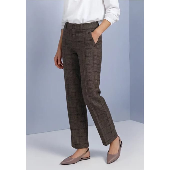 Street one - Dames broek - Maat 36 - Vrouwen - Bruin - polyester
