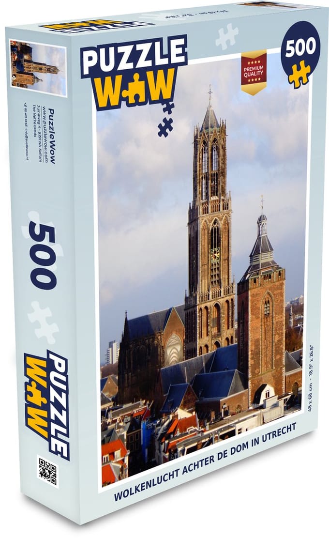 Puzzel Domtoren - Wolken - Utrecht - Legpuzzel - Puzzel 500 stukjes