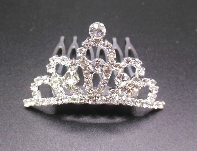 Tiara klein kroontje met strass #1