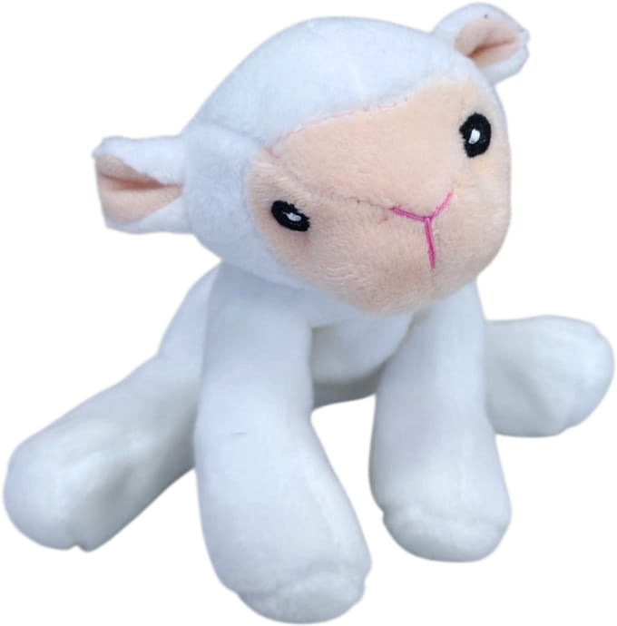 Unitoys - Mini Animals - Lammetje - Wit - 12cm