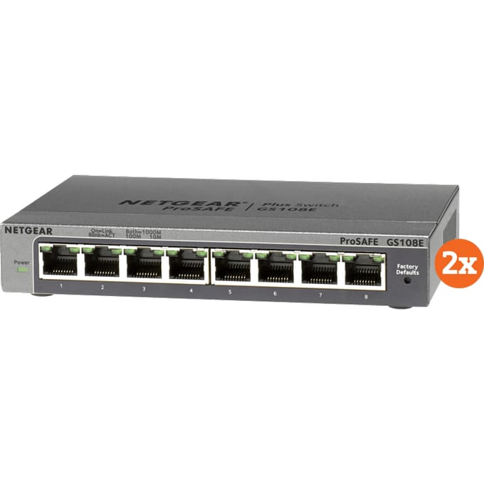 Netgear GS108E Duo Pack
