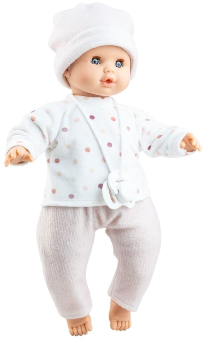 Paola Reina pop Alex - speelfiguur pop 36 cm met stippen shirt.