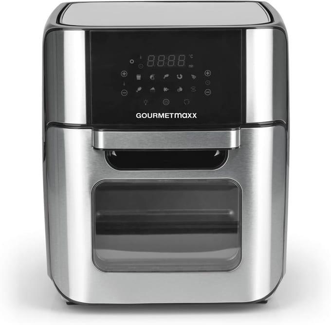 Digitale Heteluchtfriteuse XXL - 12L RVS Oven met Timer en Touchdisplay
