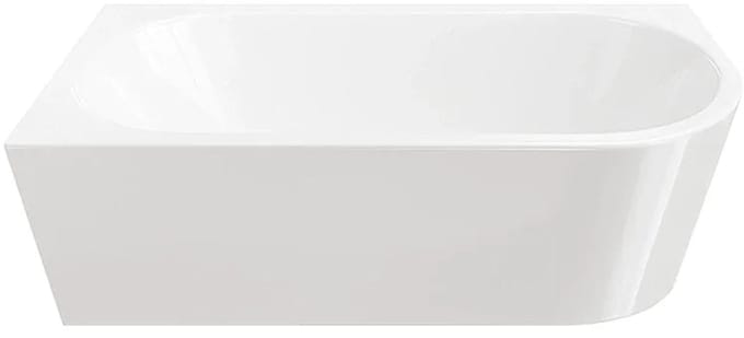DutchLine - Half-Vrijstaand Hoekbad Links – Glans Wit – 1800x800x580