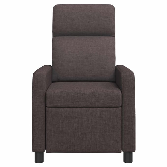 vidaXL - Recliner - Donkerbruin - Stof