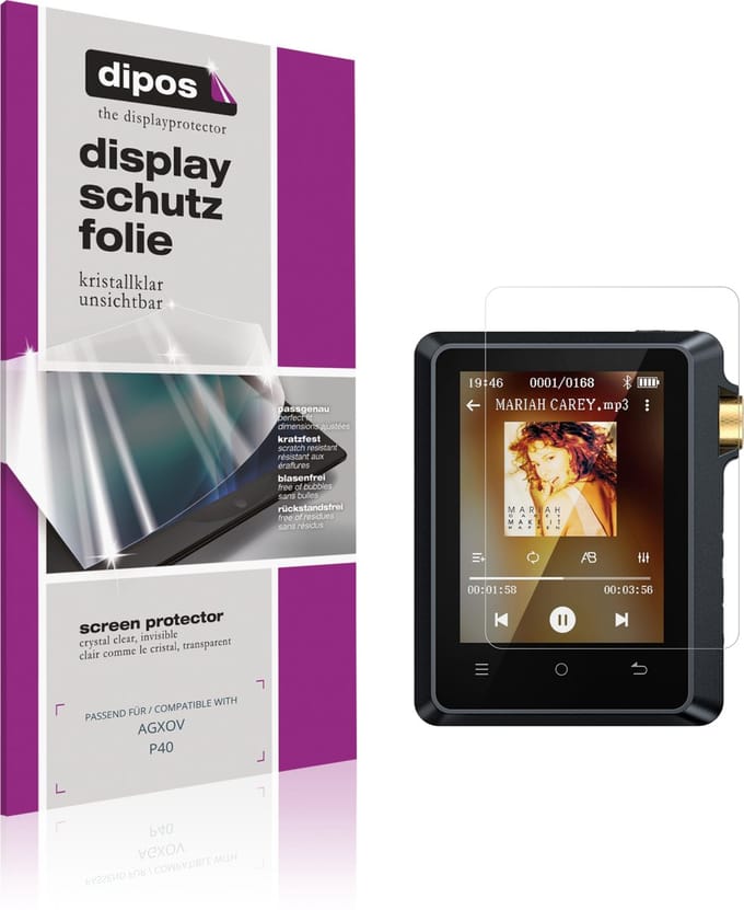 dipos – 4x Beschermfolie geschikt voor AGXOV P40 | Krasbestendige & heldere Screenprotector Ultra-Thin