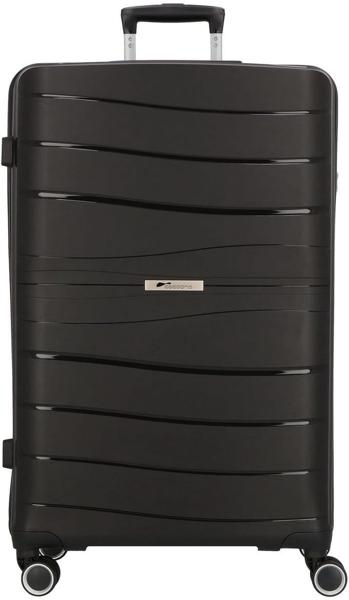 cocoono Leon 4 wielen Trolley 76 cm - Harde bagage - TSA slot - schwarz