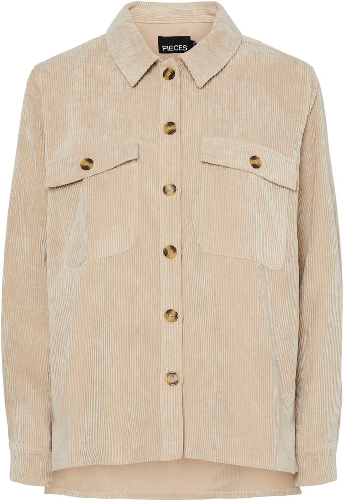 PIECES - PCEFFI LS CORDUROY SHIRT WVN NOOS BC - Dames - Blouses