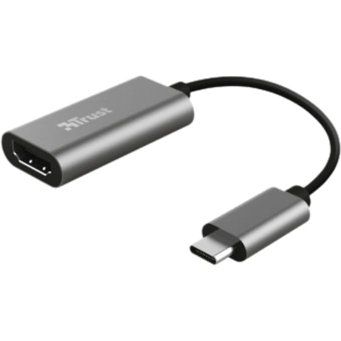 Trust Dalyx - USB-C naar HDMI Adapter - Aluminium / Grijs