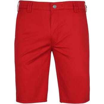 Meyer Bermuda B-Palma Modern Cotton Twill Gabardine Stretch Rood / male