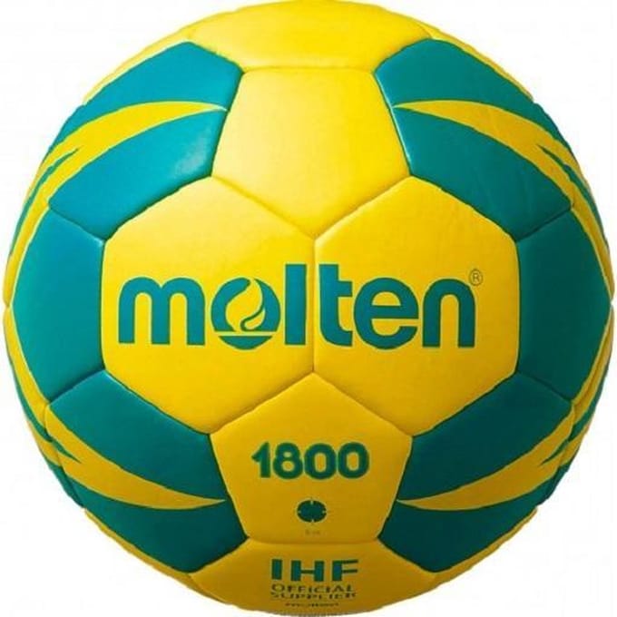 Molten Training Handbal - HX1800 - geel/groen - maat 2 (dames)