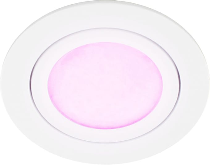 Mondo ondiepe inbouwspot - White & Color - rond WIT 8Watt IP65 - Zigbee 3