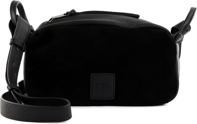 FREDsBRUDER Leren Schoudertas Sually Camera Bag Black Zwart