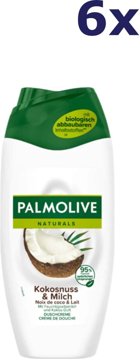 6x Palmolive Douchegel - Pure Coconut 500 ml