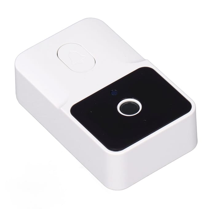 Sonnette Vidéo Intelligente Wifi Caméra de Sécurité Vidéo Sans Fil Angle de Vue Large 80 Degrés avec Audio Bidirectionnel