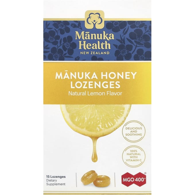 Pastilles au miel de Manuka, Citron Naturel, Mgo 400+, 15 pastilles