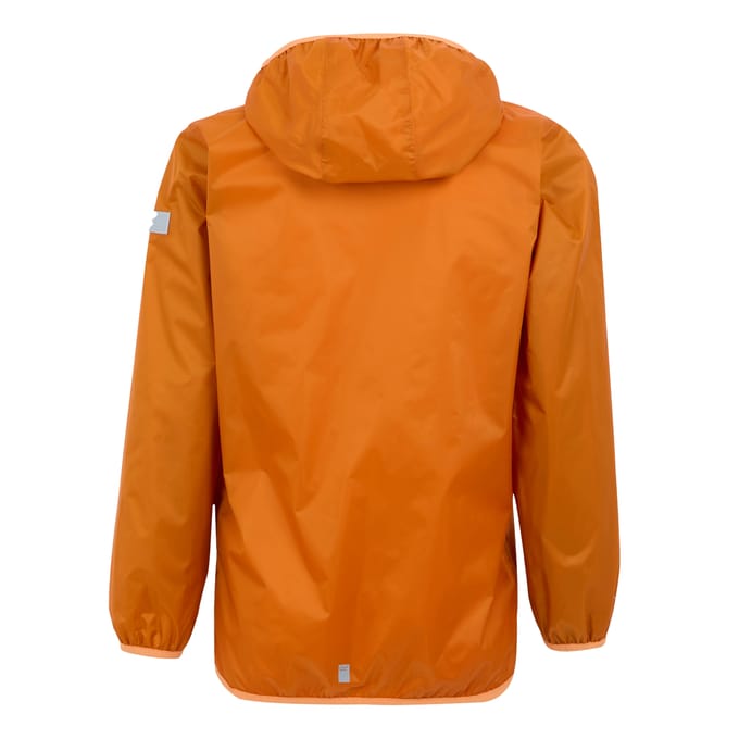 Regatta Groot Buitenshuis Kinderen/Kinderen Lever II Packaway Rain Jacket (Vos/Bloeiende goudsbloem)