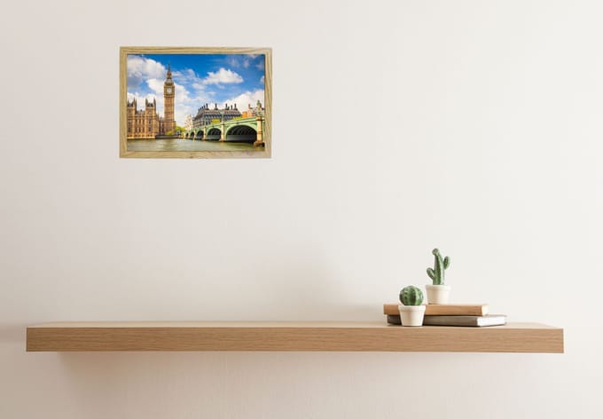 BD art Basic Serie - Eiken Fotolijst - 20x25 cm - Passe-partout 13x18 cm