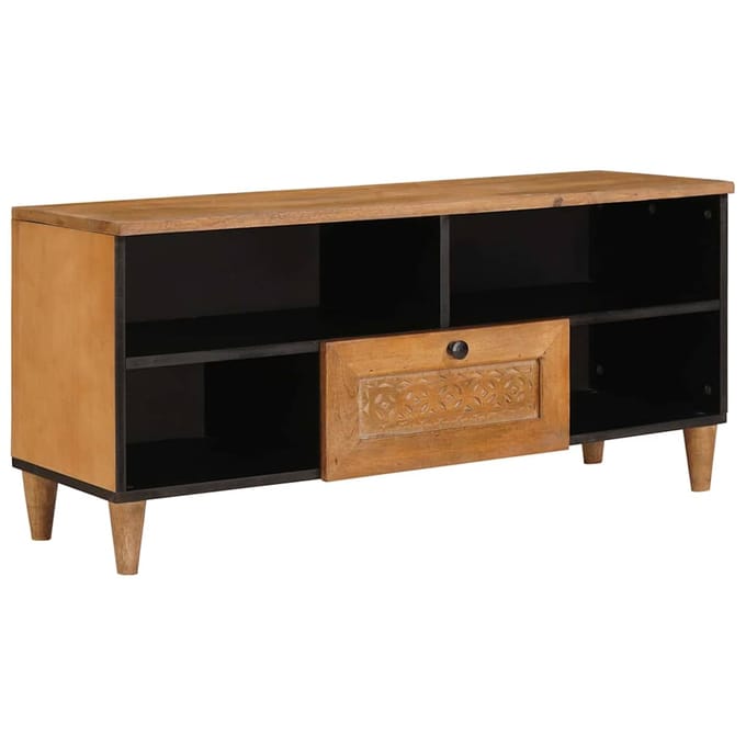 vidaXL - TV - Kast - 100 - x - 33 - x - 46 - cm - Massief - Mango - Hout