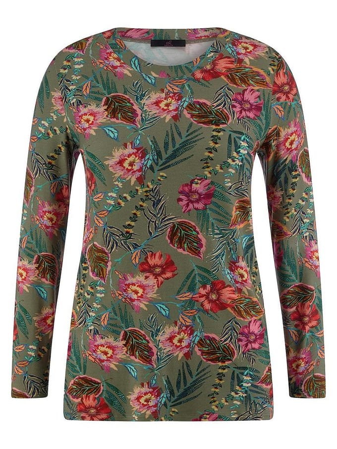 Shirt ronde hals Van Emilia Lay groen