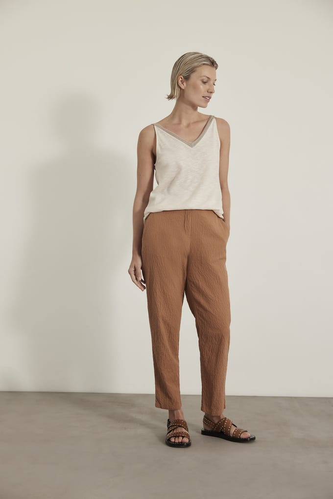 Knitted Senna Pants Rust Taglia: S | Pantaloni Outlet | Donna | Marrone