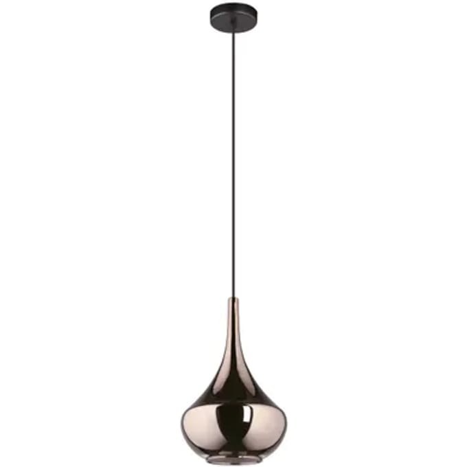 Eglo Design Hanglamp Fostoria - Koper - Glas - 25cm - E27