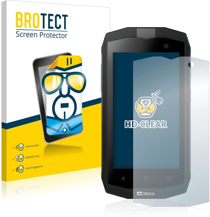 BROTECT - Screenprotector voor Crosscall Trekker M1 / M1 Core - Folie Beschermfolie transparant 2 Stuks
