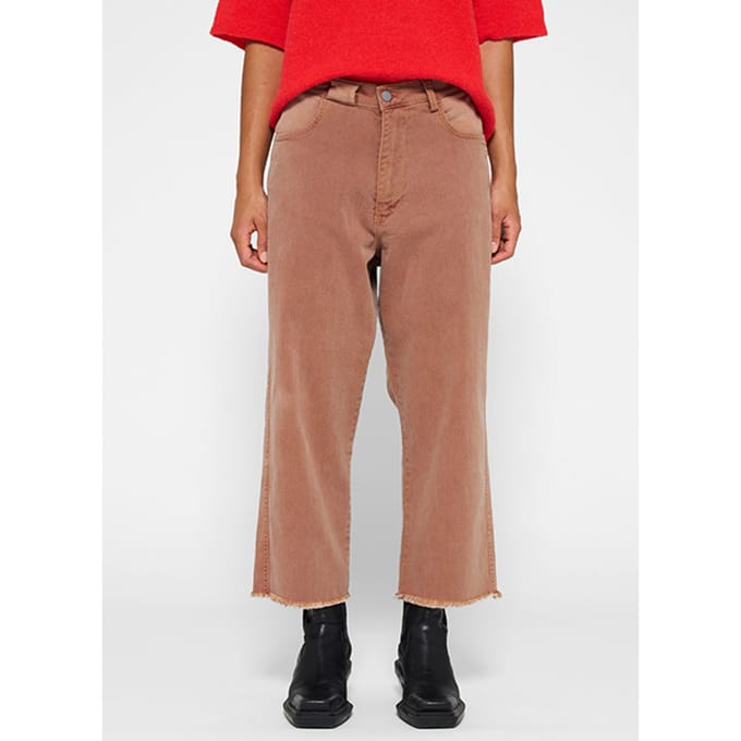 10DAYS Easy Twill Pants Saddle Brown Größe: S | Straight Jeans Outlet | Damen | Braun