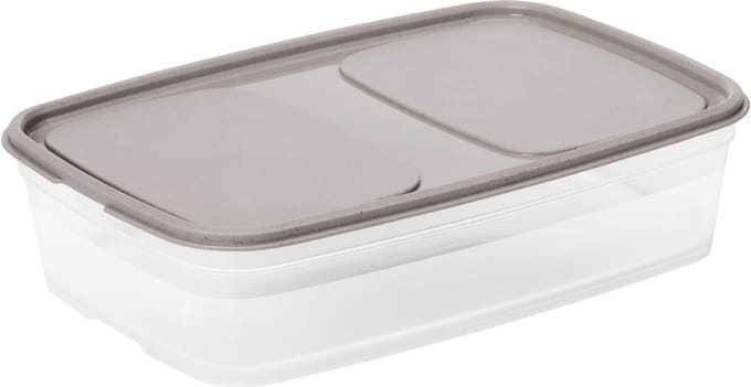 smartstore vershouddoos, 1,6 liter, grijs / transparant