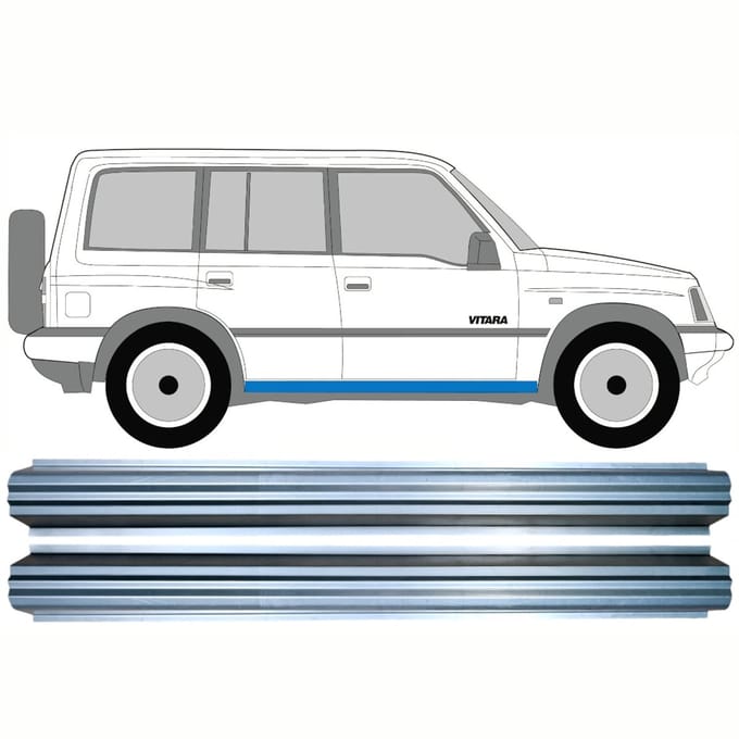 Reparatie dorpel voor Suzuki Vitara 1996-2003 / Links = Rechts / Set