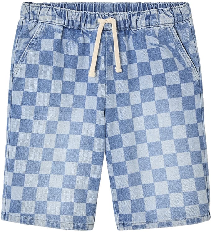 Jonen Bermuda met ruitmotief in een losse pasvorm JONEN