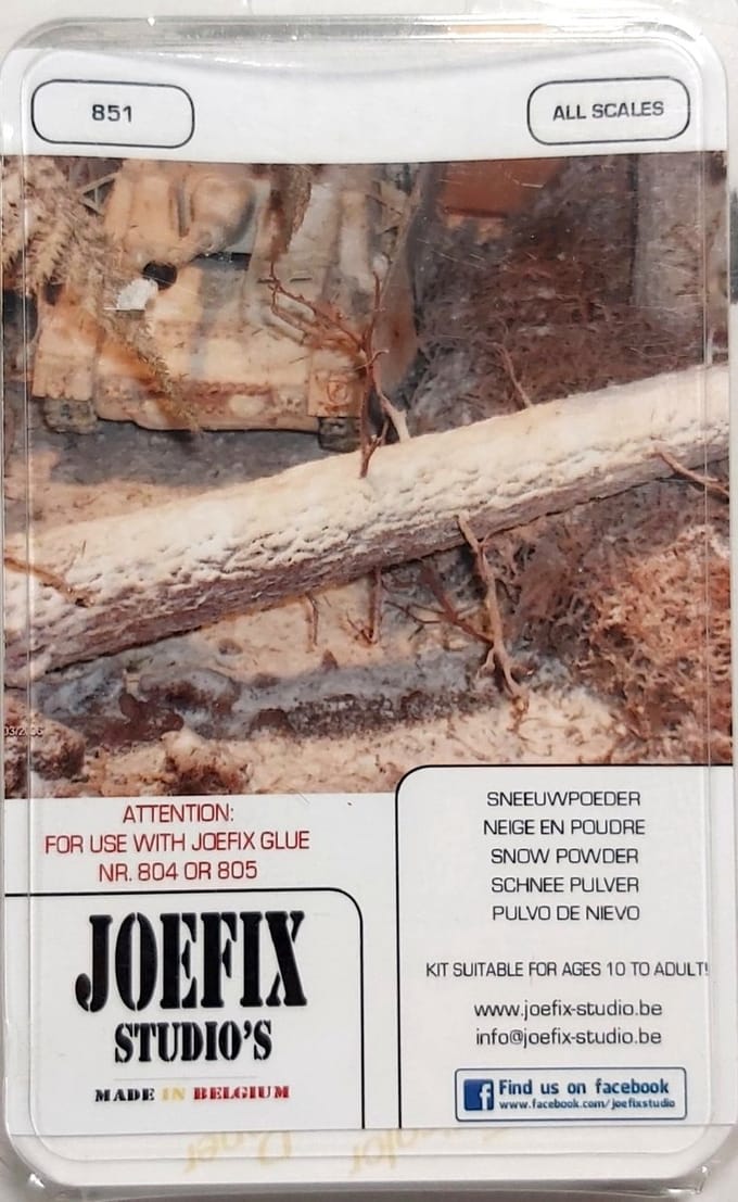 Joefix 851 Sneeuwpoeder – Realistisch Sneeuweffect voor Diorama & Modelbouw – 50g