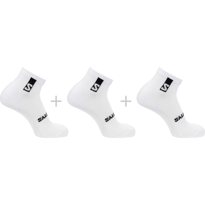 Salomon Everyday Ankle 3-Pack, hardloopsokken, wit