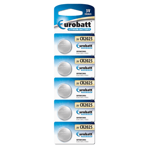Eurobatt CR2025 3V Lithium Knoopcelbatterij - 1 stuk