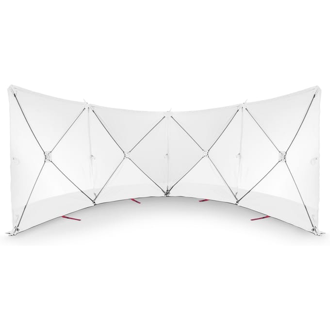 VarioScreen-afschermwand 4*180*180 middendoor deelbaar Wit
