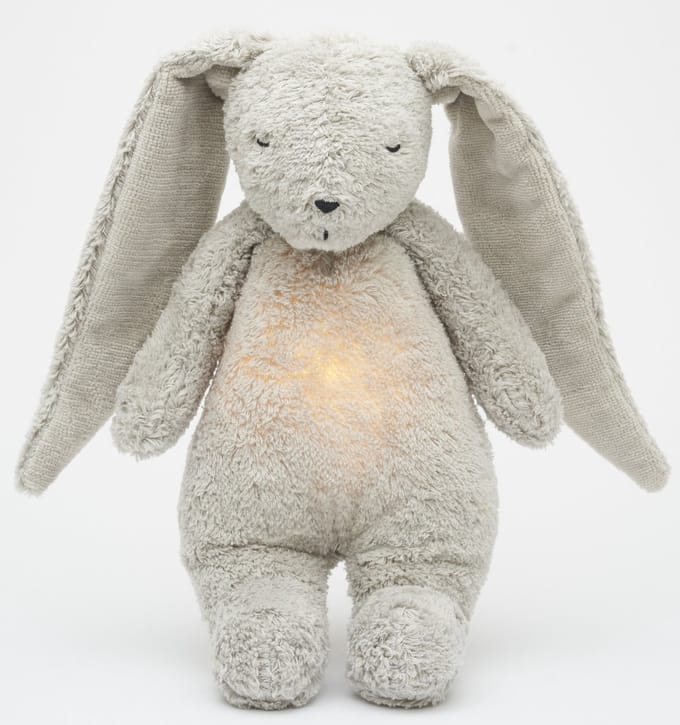 Moonie The Humming Bunny Slaapknuffel - Gray