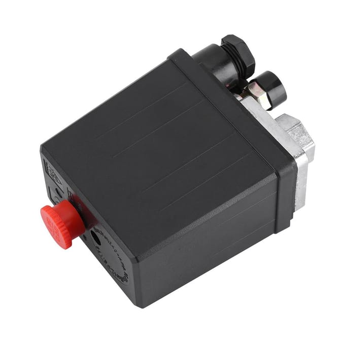 Luchtcompressor Drukschakelaar Klep Regulator 90 120 PSI met Dubbele Manometers