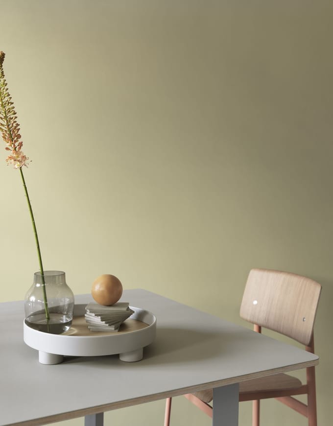 Muuto - Loft Stoel - groen/ eiken - zonder armleuning