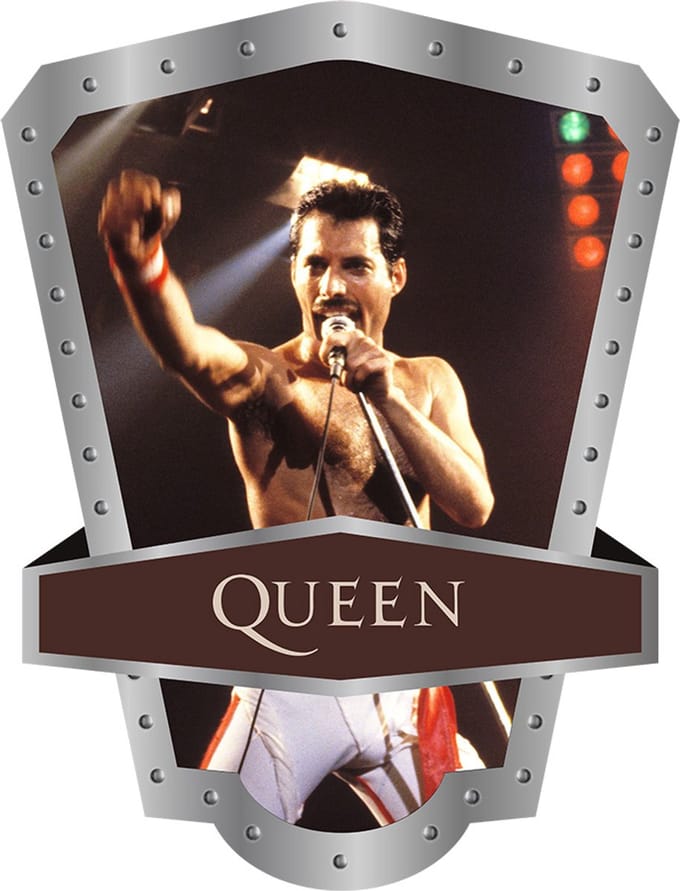 Signs USA - Muziek schild - hoog - Queen - Freddy - 40 x 52,5 cm