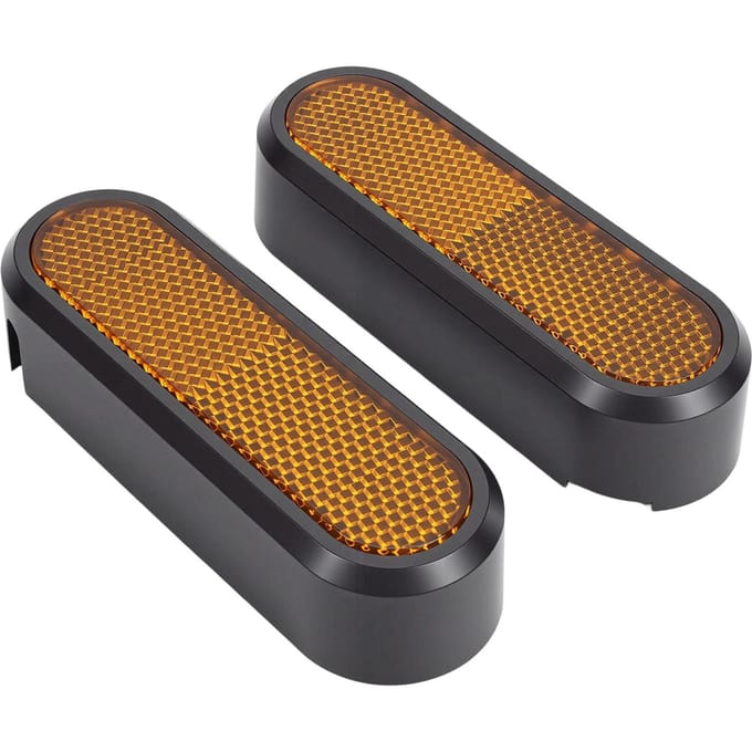 2 STUKS Achterzijwielkap Reflectoren Passend voor Xiaomi 5 Elektrische Scooter Vervangingsonderdelen Eenvoudige Installatie black