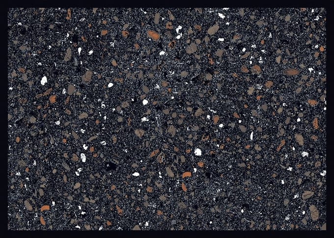 MD Entree - Deurmat - Schoonloopmat - Soft & Deco - Terrazzo black - 67 x 100 cm
