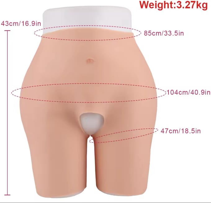 Siliconen bodyshaper- Big But- Cosplay- Travestie- Billen-Bodysuit