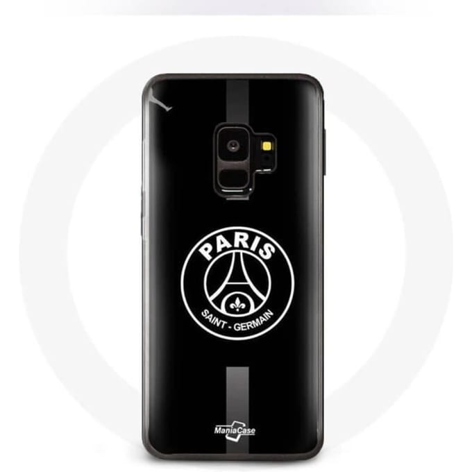 Coque - PSG - Samsung Galaxy S9 - Logo Jordan - Souple - Sportif - Gris/Noir gris