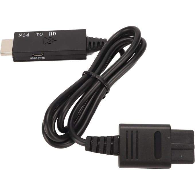 Voor N64 naar HD Multimedia Interface Converter Professioneel 720P 1080P Schakelende HD Video Adapter voor black