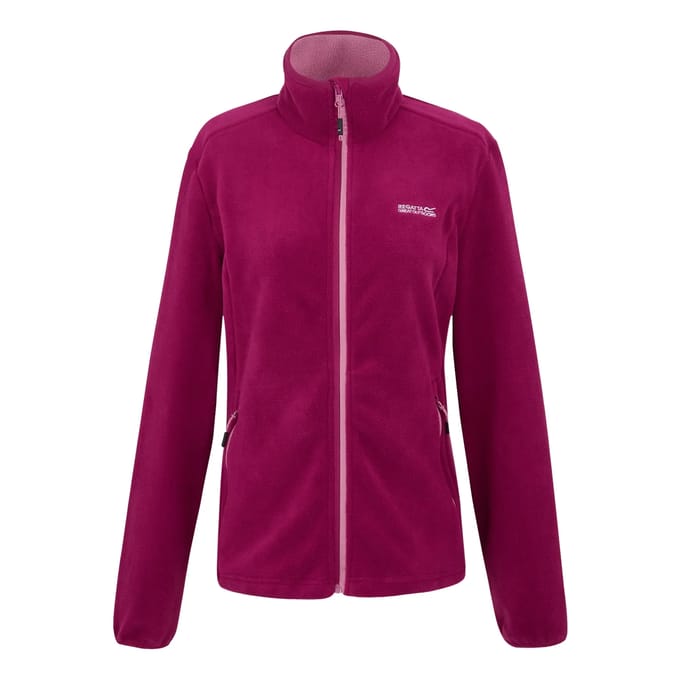 Fleece Wandelen Dames Hoge Kraag Ritszakken Floreo Iv