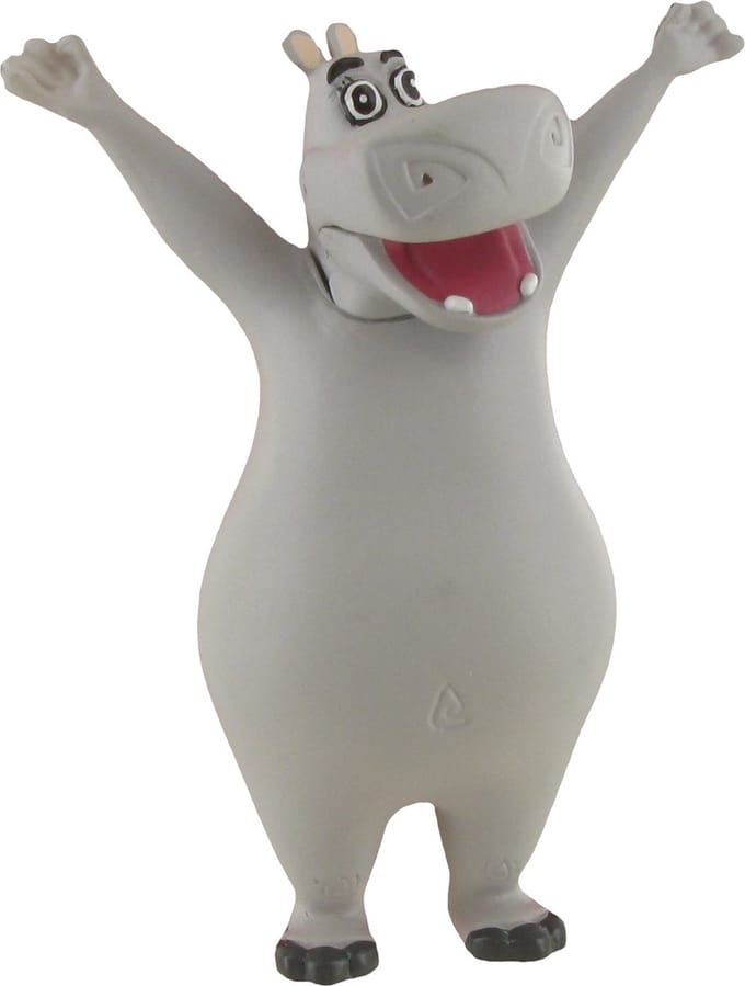 Madagascar: Gloria het Nijlpaard - taarttopper - speelfiguurtje 8 cm