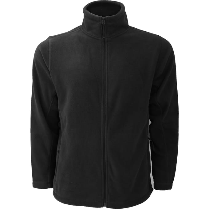 Russell Heren Full Zip Outdoor Fleece Jacket (Zwart)