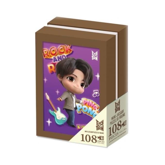 BT21 TinyTAN Mini Puzzel & Lijst 108 stukjes #Jung Kook #Jungkook brown